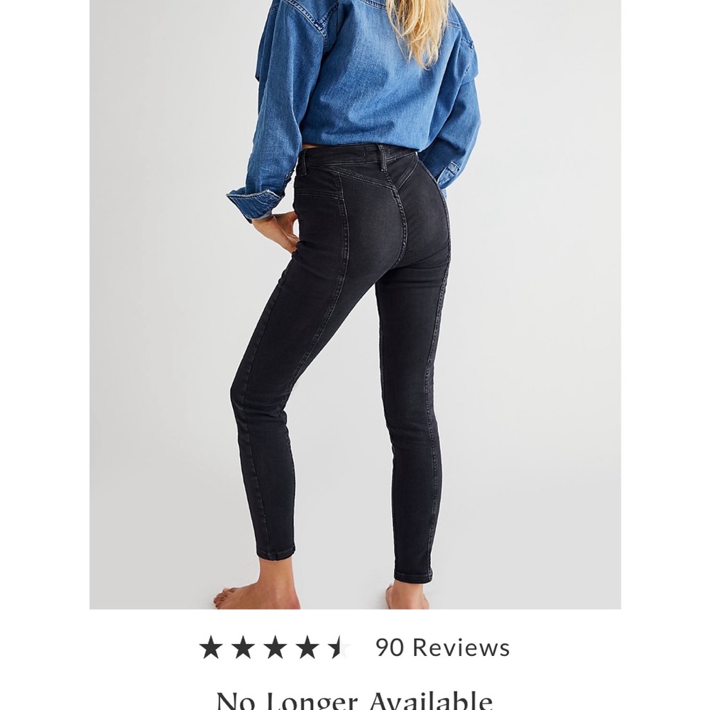 Free People Black Skinny Jeans